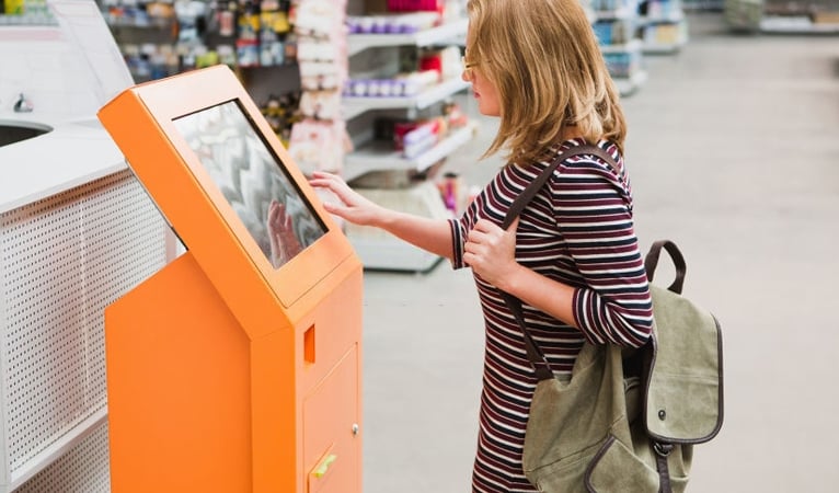 personalizing what shoppers see on kiosk