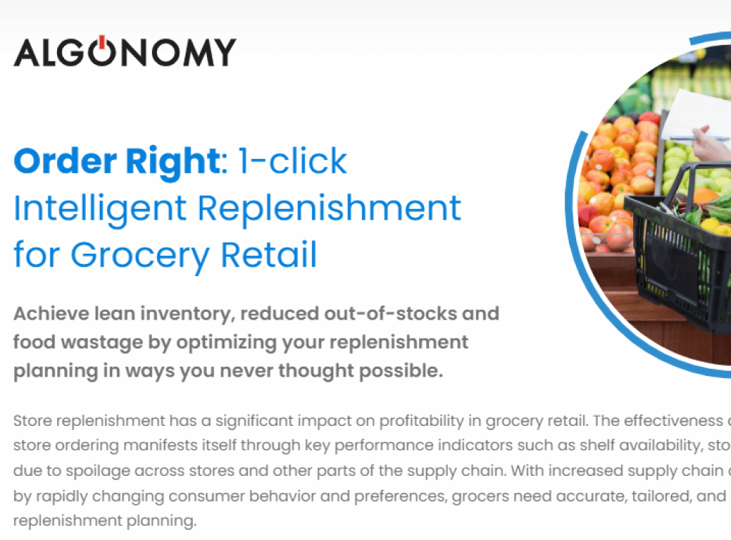 Optimize your replenishment planning to achieve lean inventory and reduced out-of-stocks.