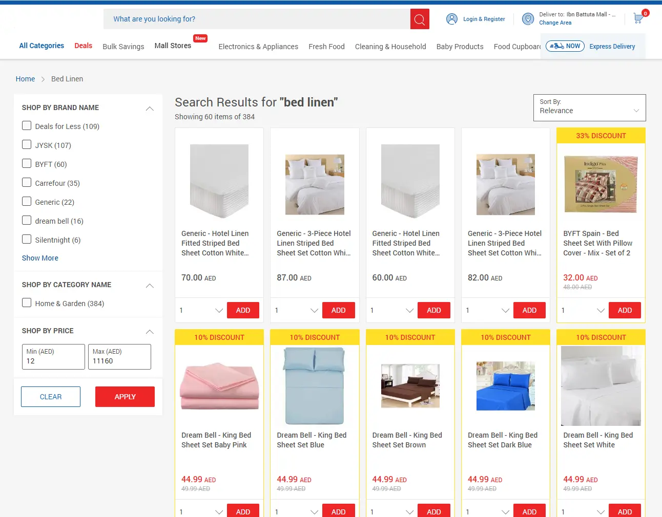 Carrefour personalized search experience